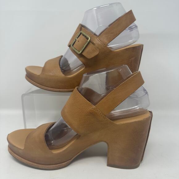 EUC/Like New KORK-EASE Carmel Leather Platform Sandals SZ9 - Picture 3 of 13